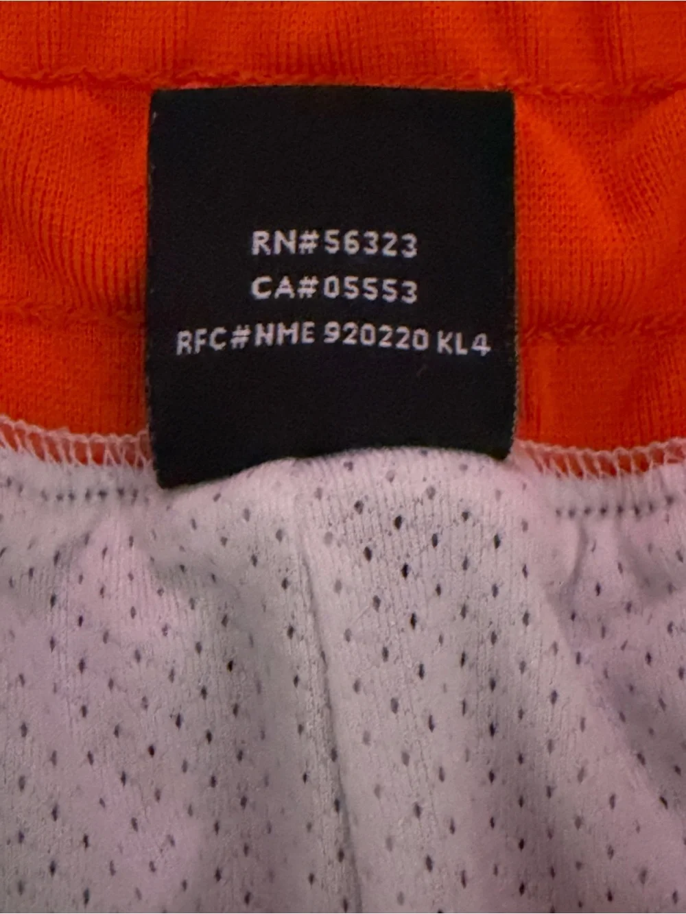 VTG NIKE JORDAN ORANGE STRIPED MEN'S BASKETBALL SHORTS SZ L